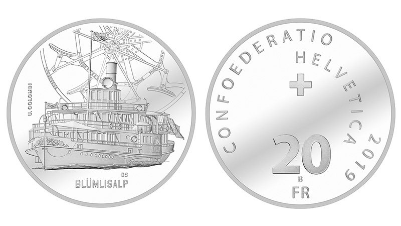 20 Franken Gedenkmünze 2019 Blümlisalp